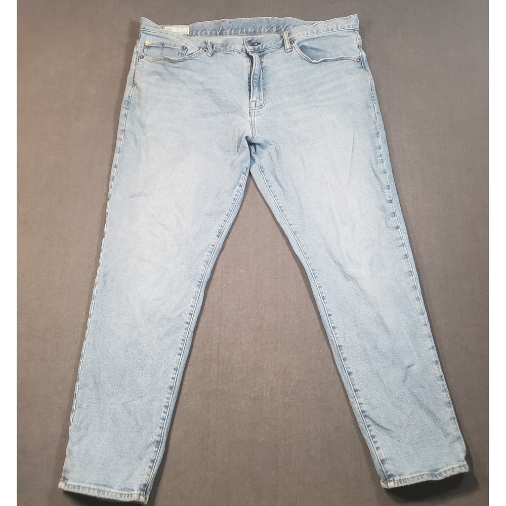 Gap Slim Fit Jeans Mens 40x30 Light Wash Stretch Denim Pants